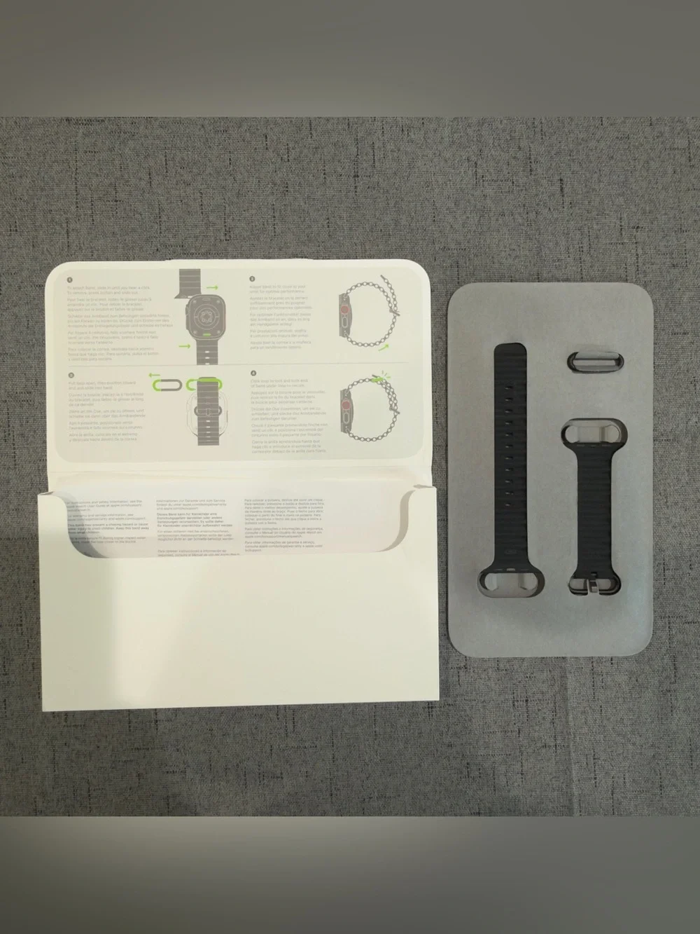 Apple Watch Ocean Band Black Titanium Buckle 49mm 46mm 45mm 44mm OEM⁠